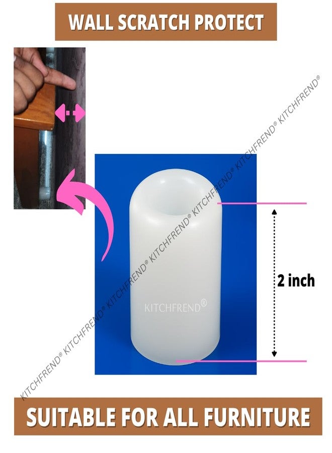 KITCHFREND Sofa Wall Protector - 2 Inch Nylon Plastic Bush with Screw | Each Pack of 10 | Wall Protectors for Furniture | Sofa Back Protector from Wall|Prevent Sofa Wall Scratches | Easy Installation - Image 5